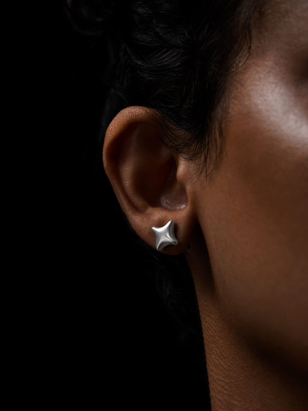 Diamond Stud Silver