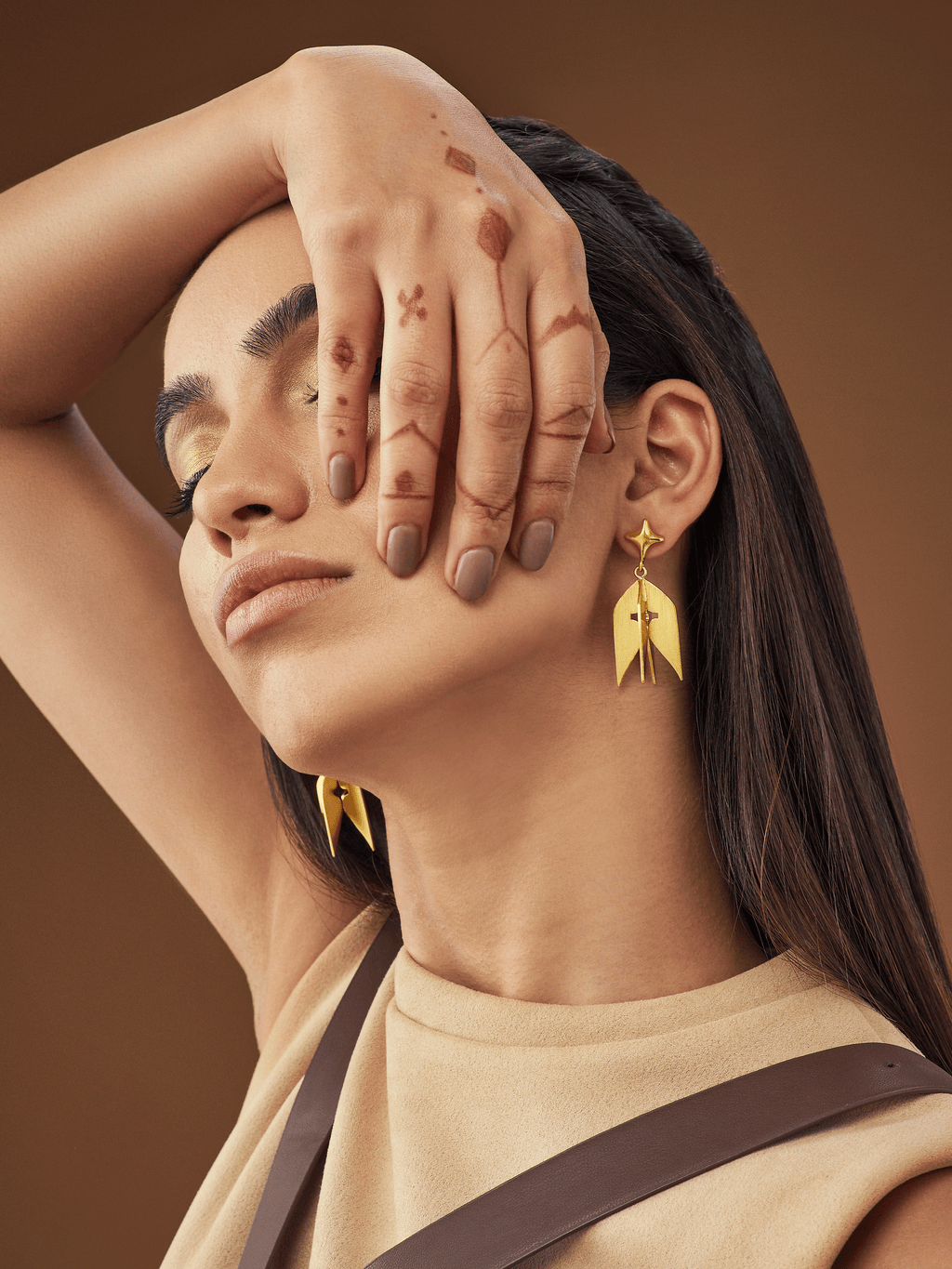 Kavach Jhumka earrings