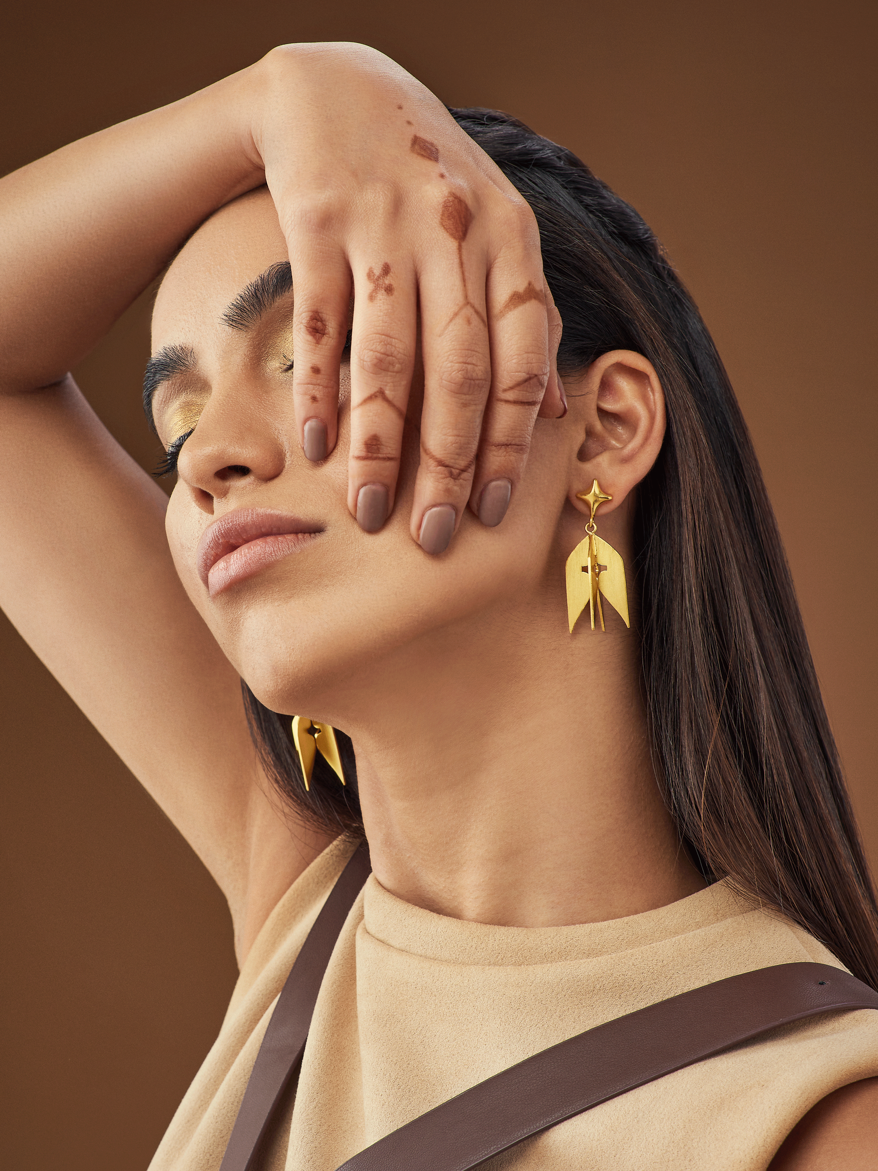 Kavach Jhumka earrings