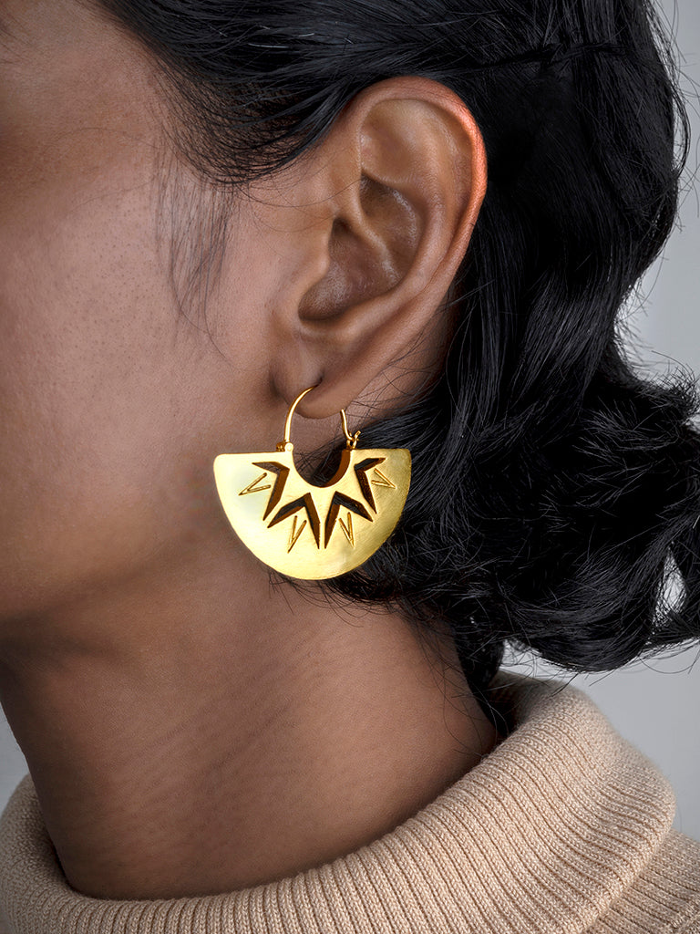 Aadha Sitara Earrings Silver
