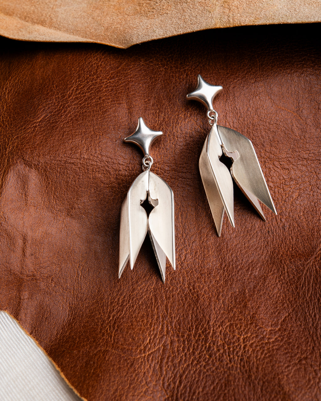 Kavach Jhumka earrings Silver
