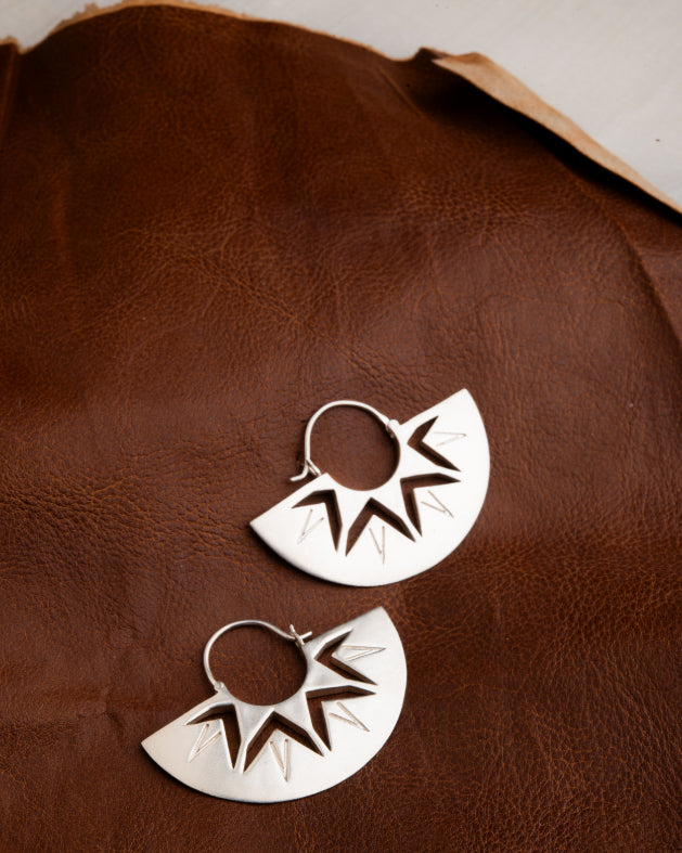Aadha Sitara Earrings Silver