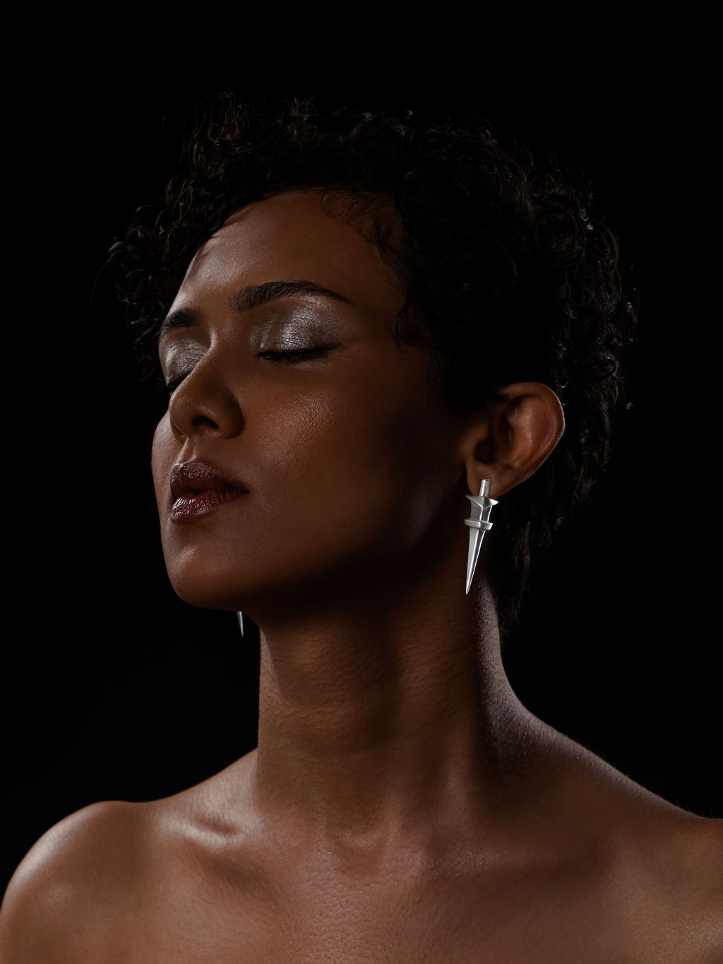 Sword Earrings Silver
