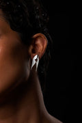 Kavach Earrings Small Silver
