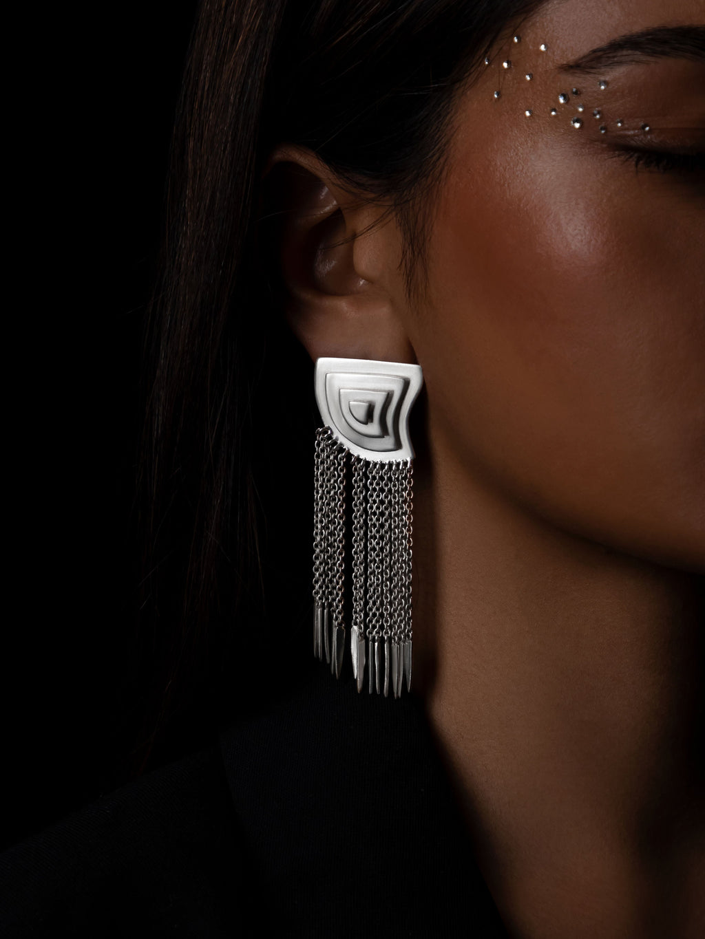 Rakshak Earrings Silver