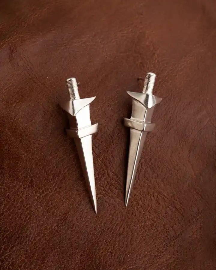 Sword Earrings Silver